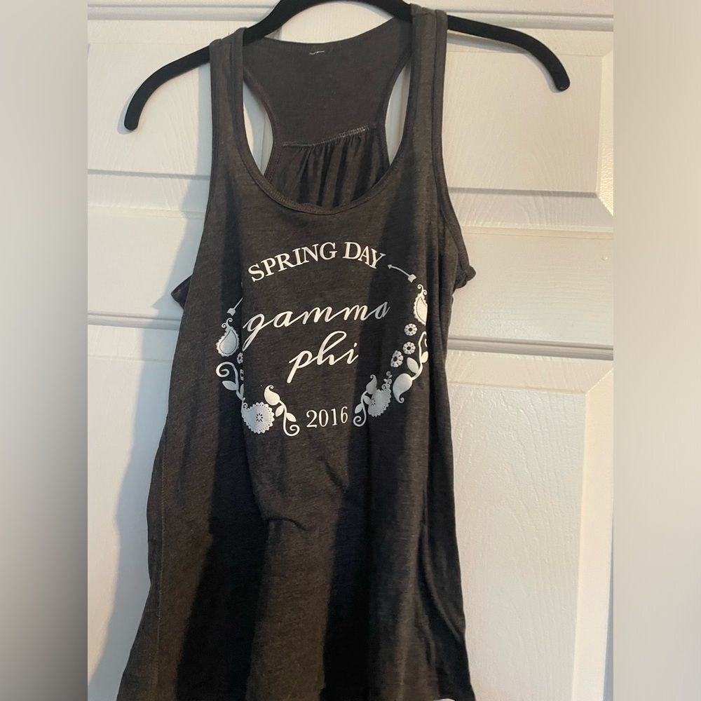 Grey Gamma Phi Beta Tank Top Spring Day